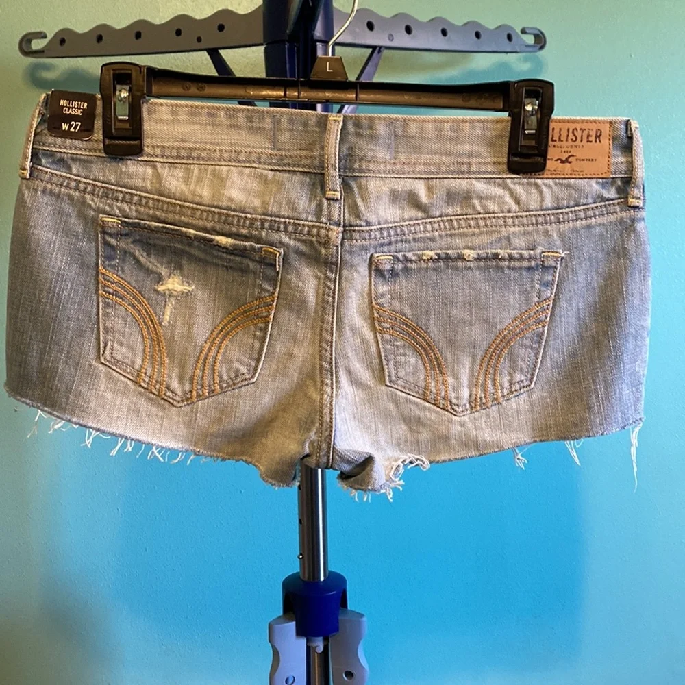 NWT Hollister Juniors Vintage Classic Hollister Size 5/W27 Jean Shorts - Picture 5 of 8